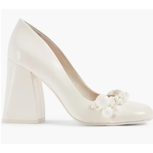 NWT Tory Burch Addison High Block Heel Pumps Sz. 5.5 - Picture 2 of 10